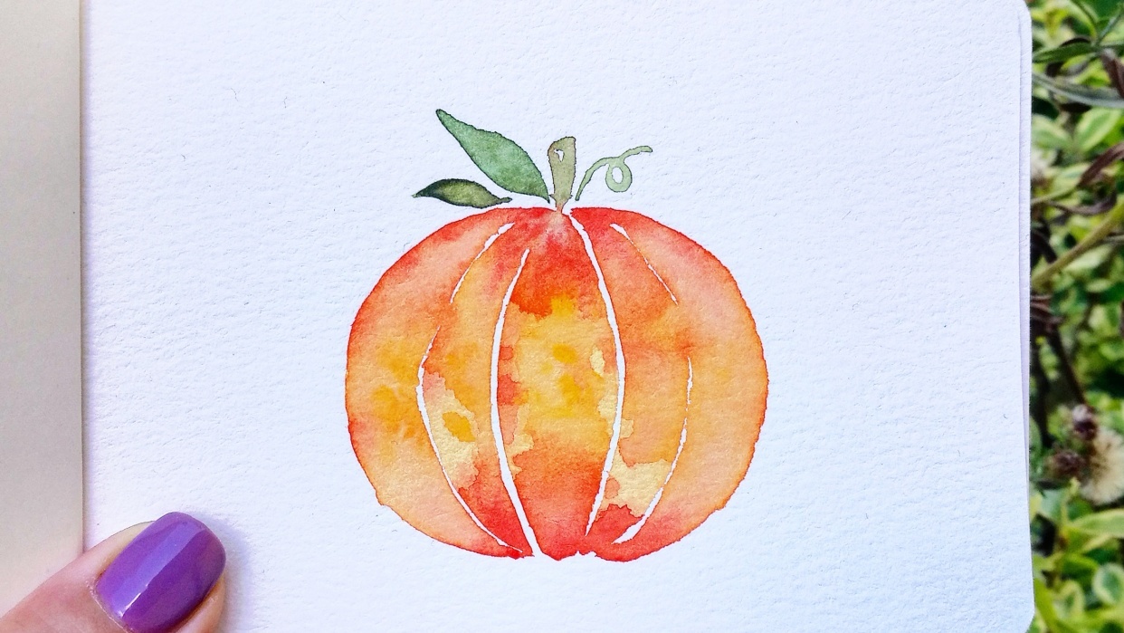 Autumn watercolors - student project