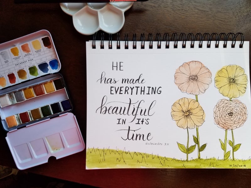 Flowers Background - student project
