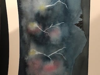 Stormy Night Sky - student project