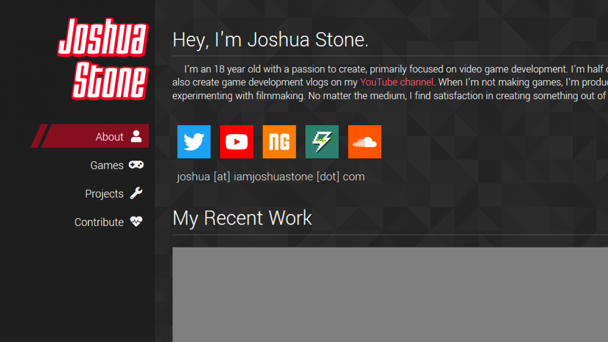My new website design! - student project