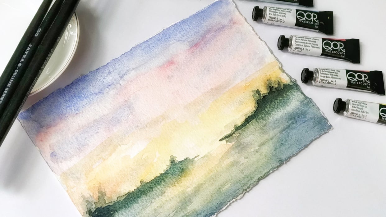 sunset cloudscape - student project