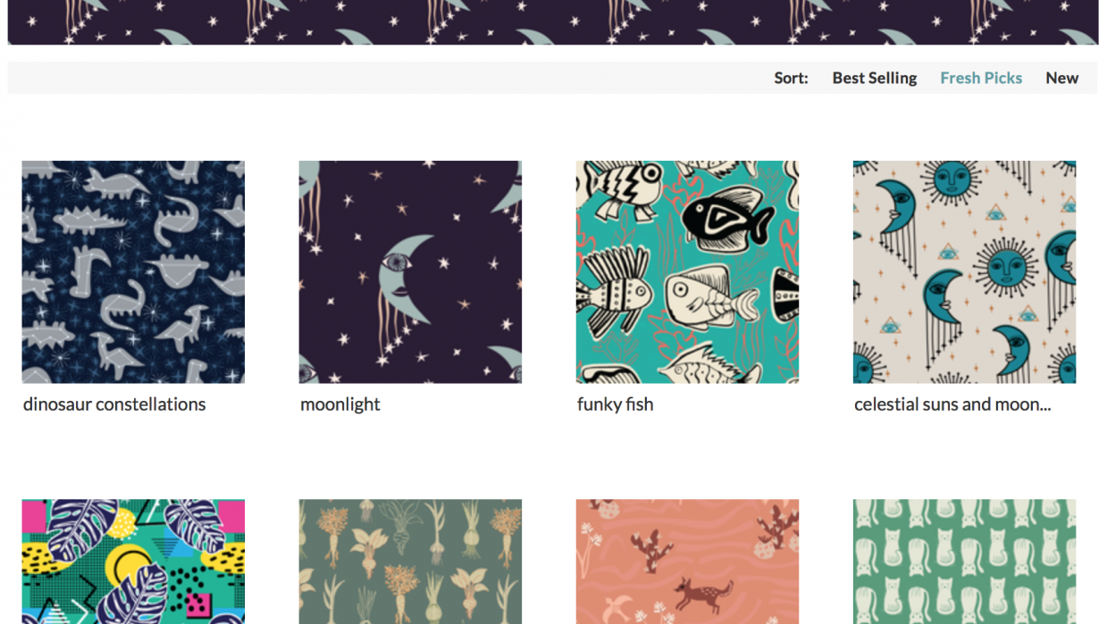 How to Upload Perfect Repeats to Spoonflower Project Example - student project