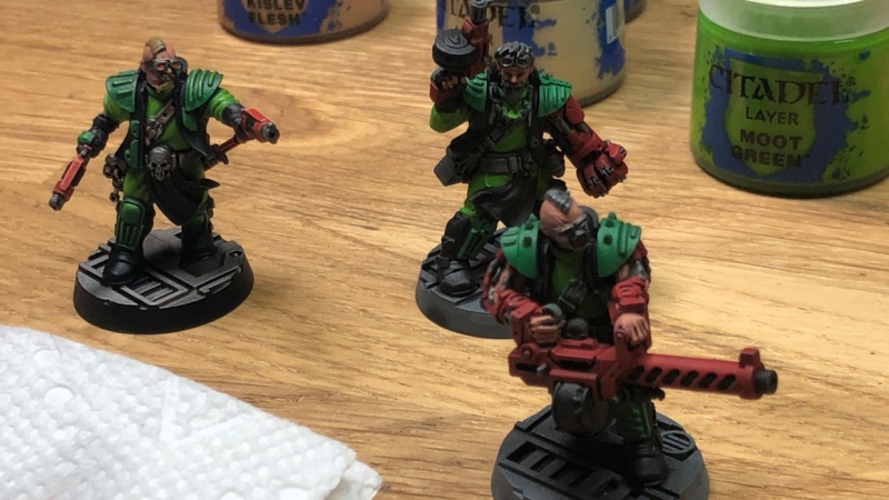 Model painting set-up