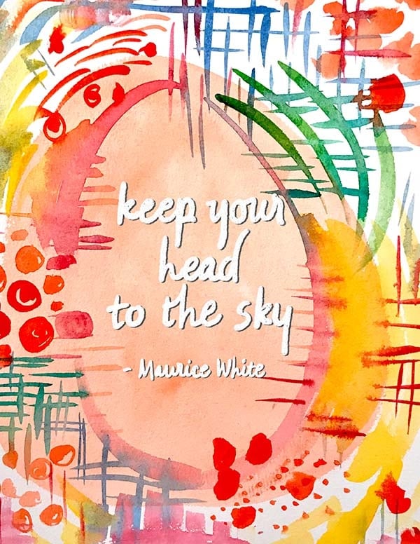 My Font + Earth Wind and Fire's Quote! - student project