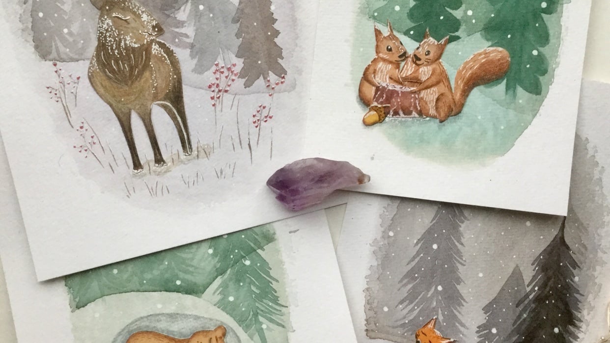 Animals and winter - student project