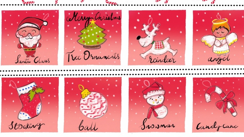 Christmas Tree Ornaments Soft book