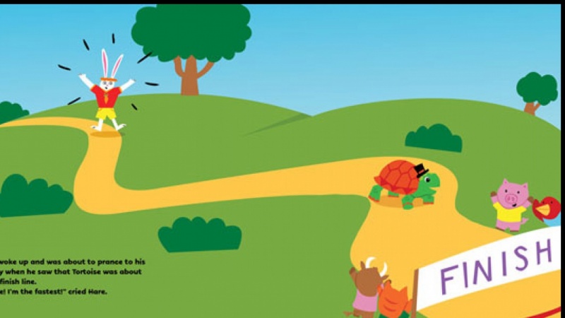 My color spreads from The Tortoise and the Hare