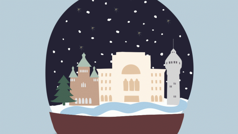 Winter in the City Snowglobe