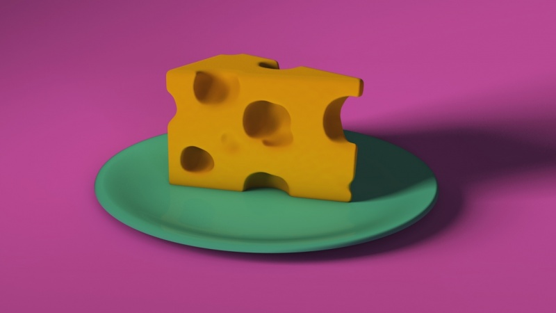 Spining cheese plate