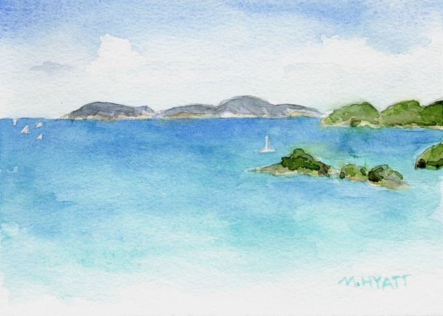 My Seascape that inspired this class - student project