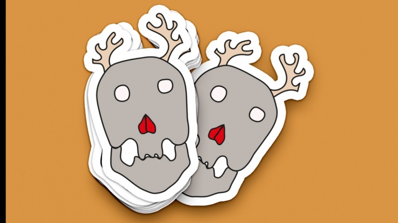 Christmas skulls