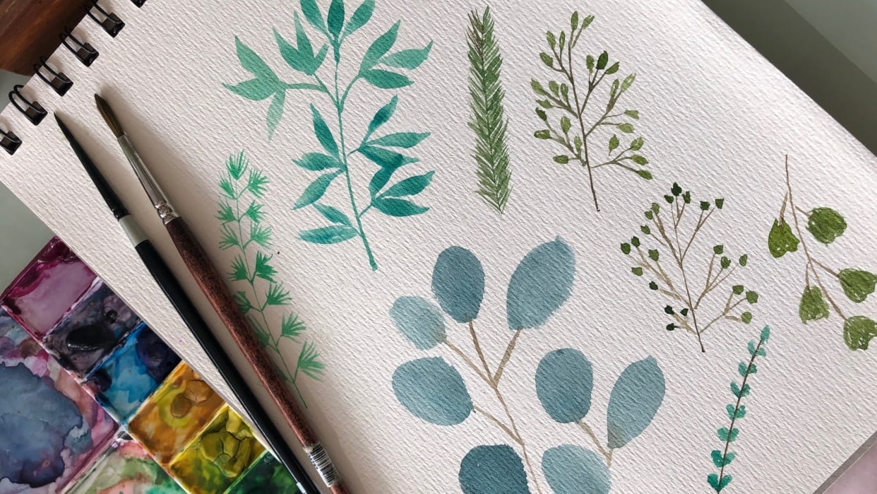 Pretty leaves - student project