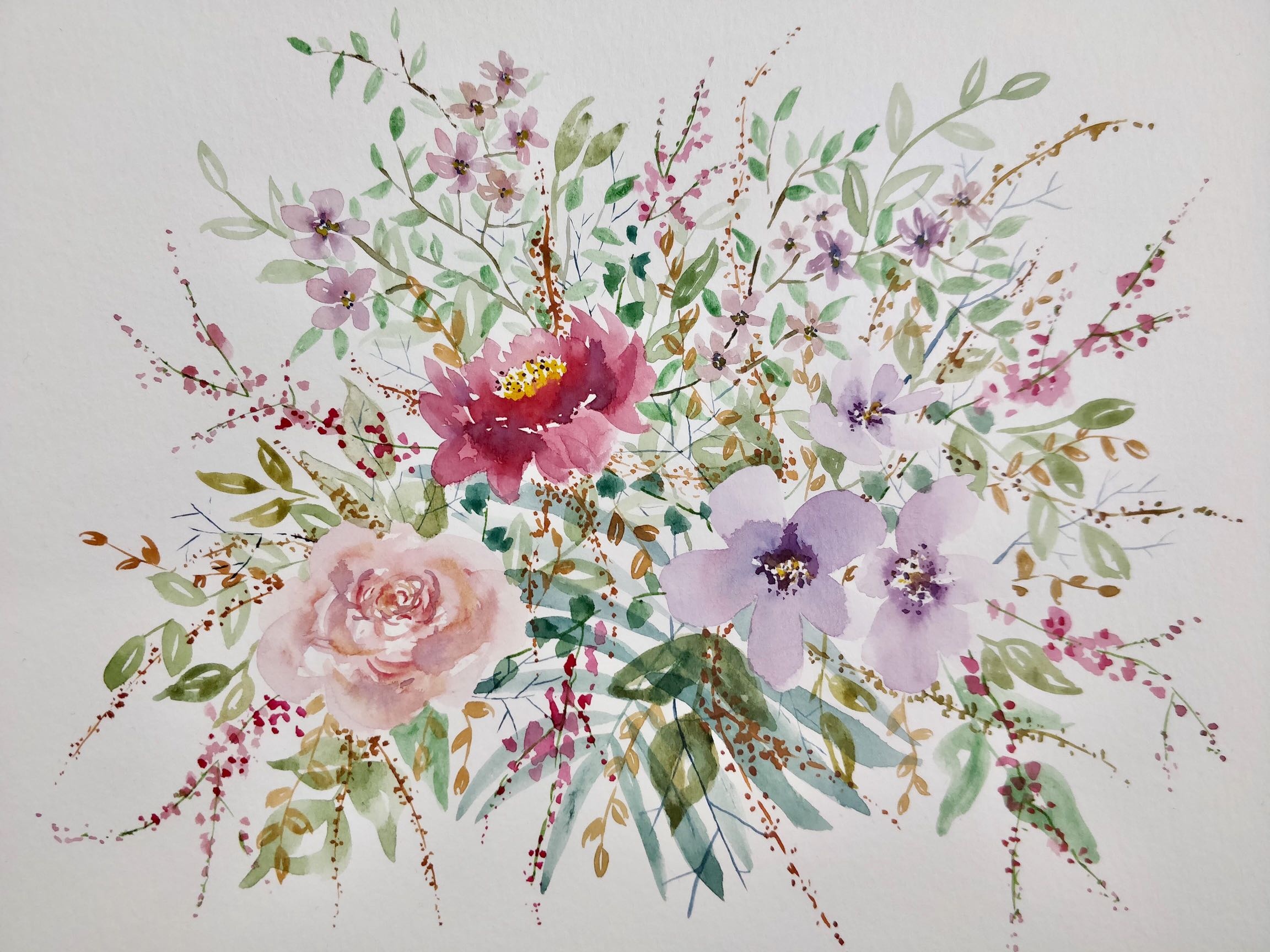 Watercolor Loose Florals: Paint and Explore