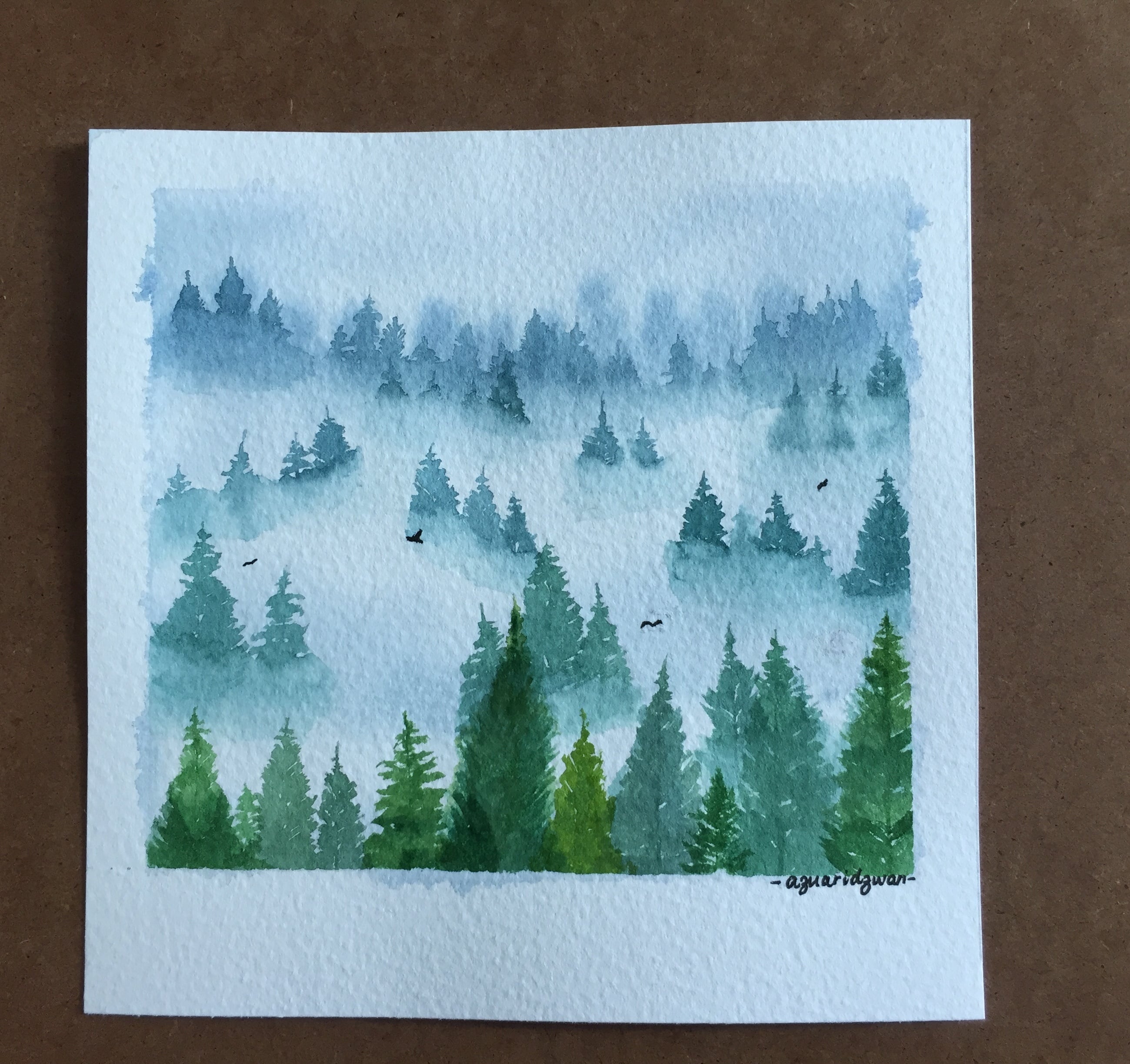 Misty Pine Forest - student project