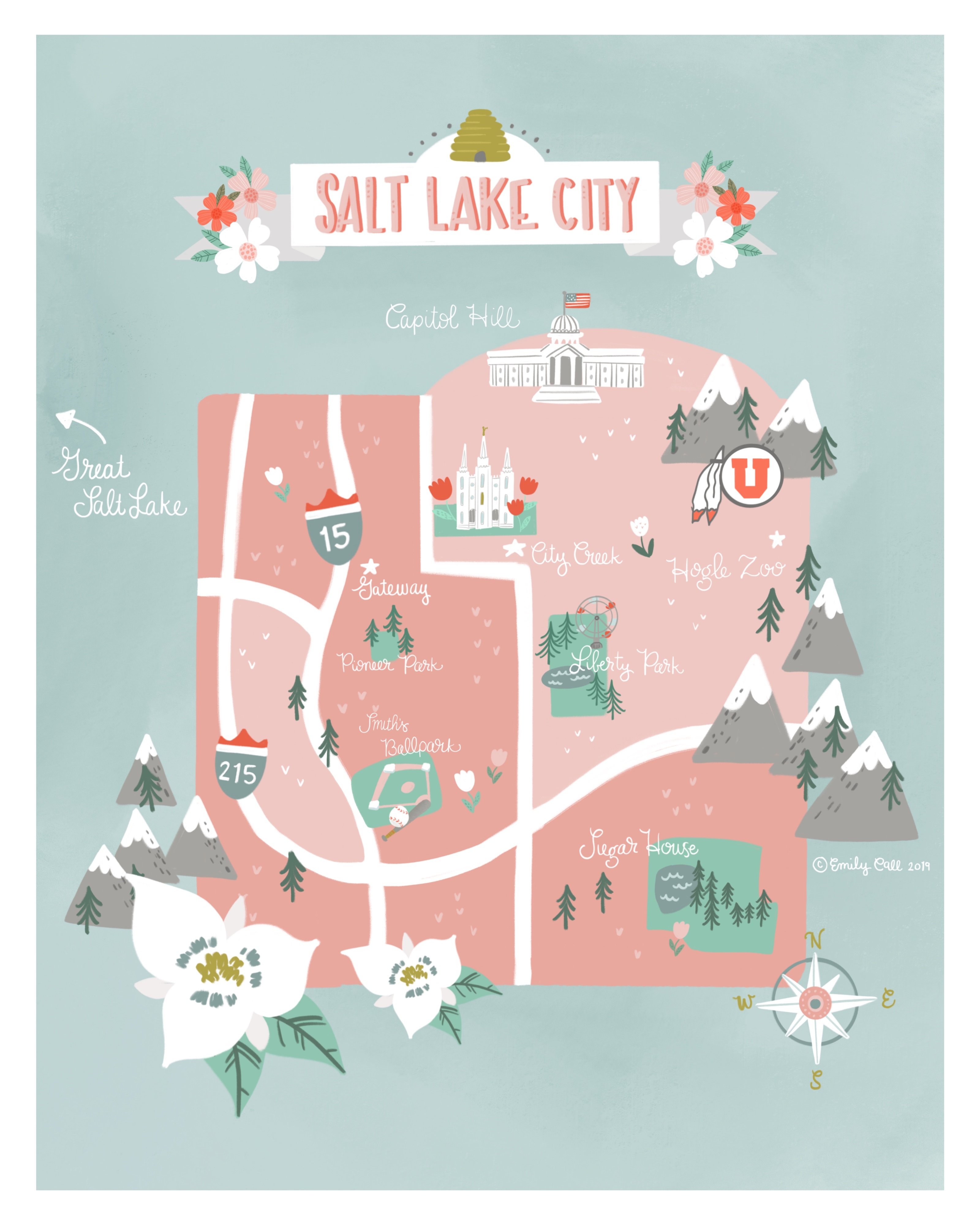 Salt Lake City Map - student project