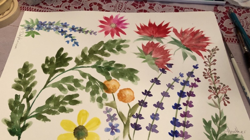 Filler Florals and Leaves Practice