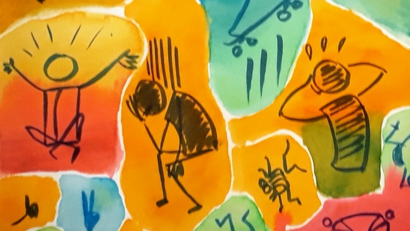 Stick figure gestures