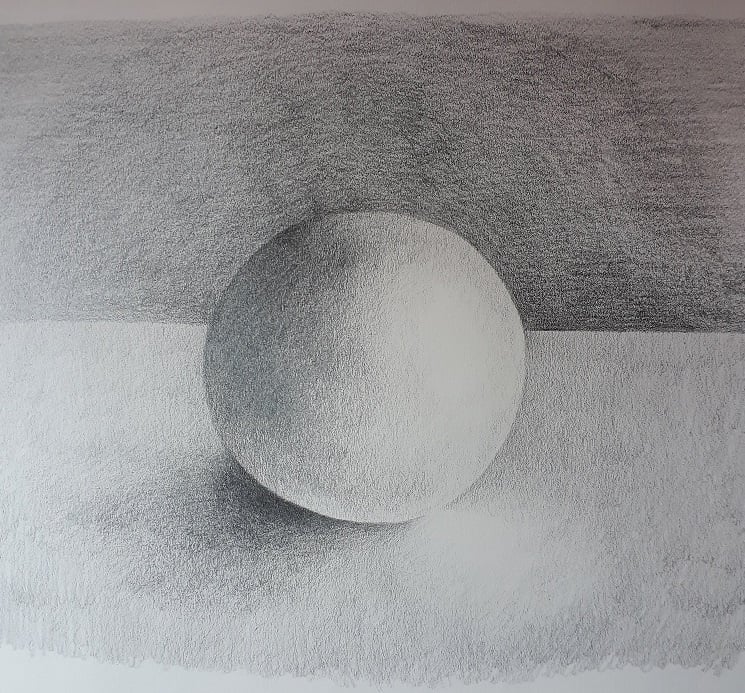 Drawing & Shading. A ball. - student project