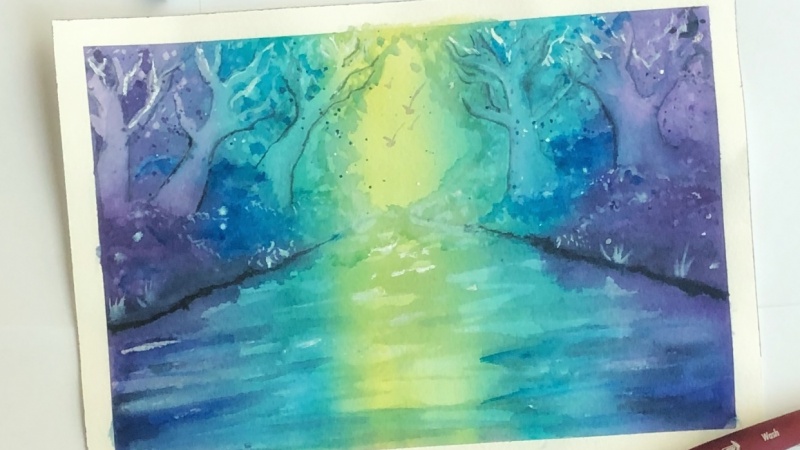 Fantasy Woodlands in Watercolor