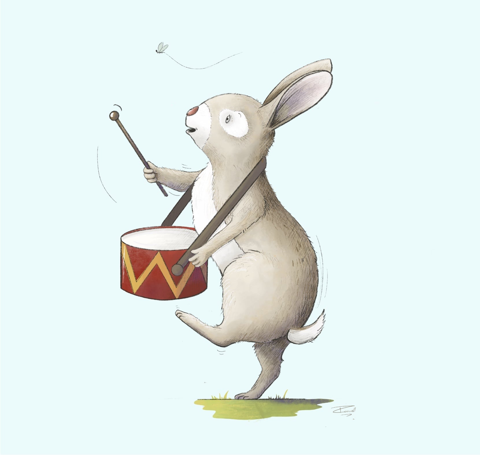 Drummer bunny - student project