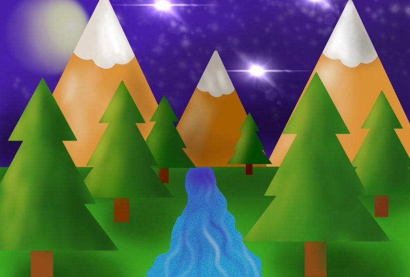 Flatscape Project (Advanced Techniques in Procreate)