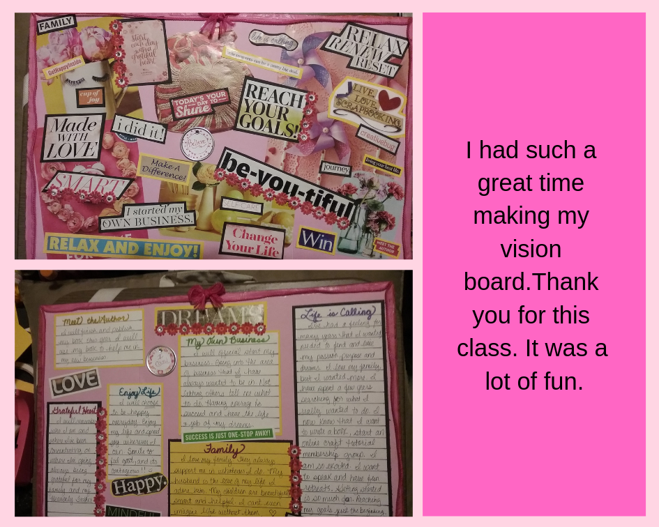 Tammy's Vision Board - student project