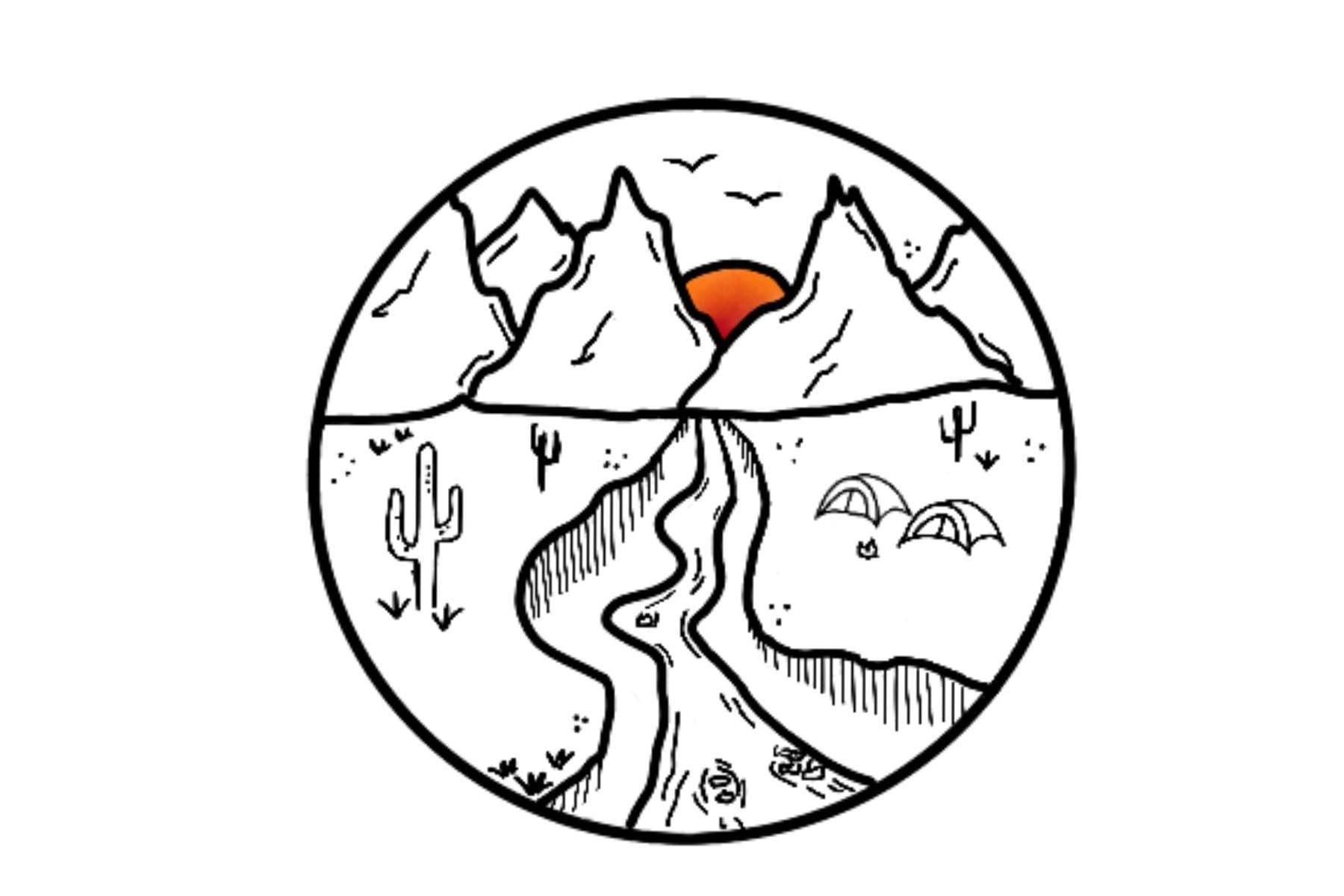 Camping in the desert - student project
