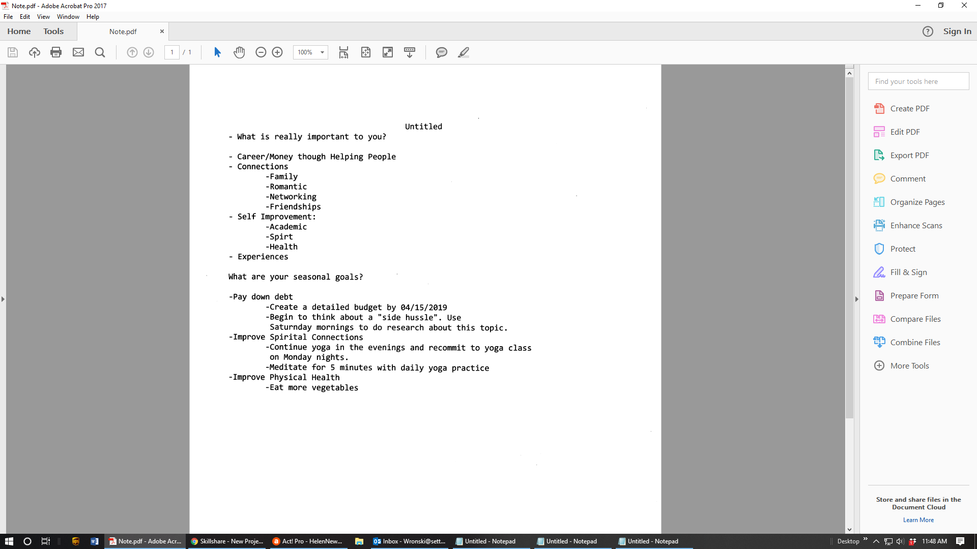 Values - student project