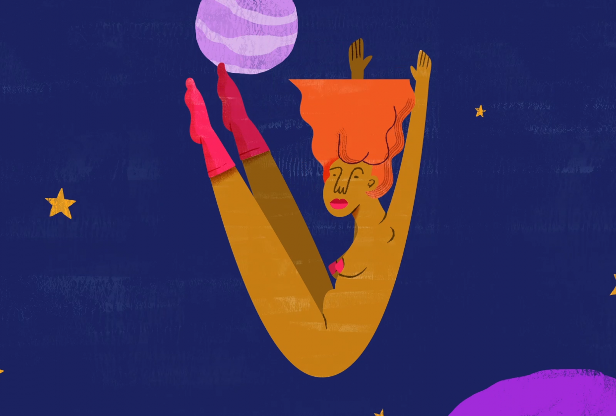 Falling through space - student project
