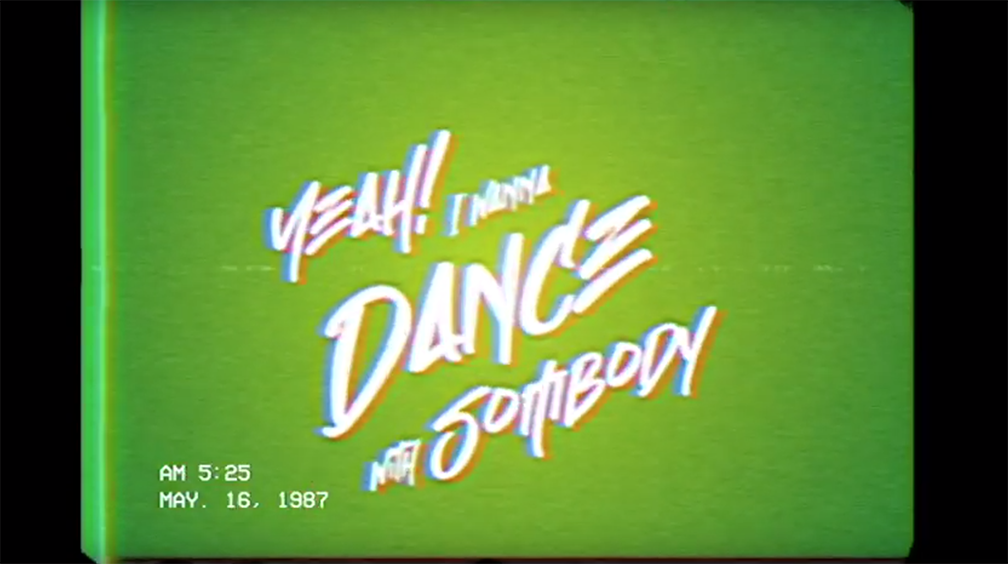 Kinetic Type Project With VHS Effect - student project