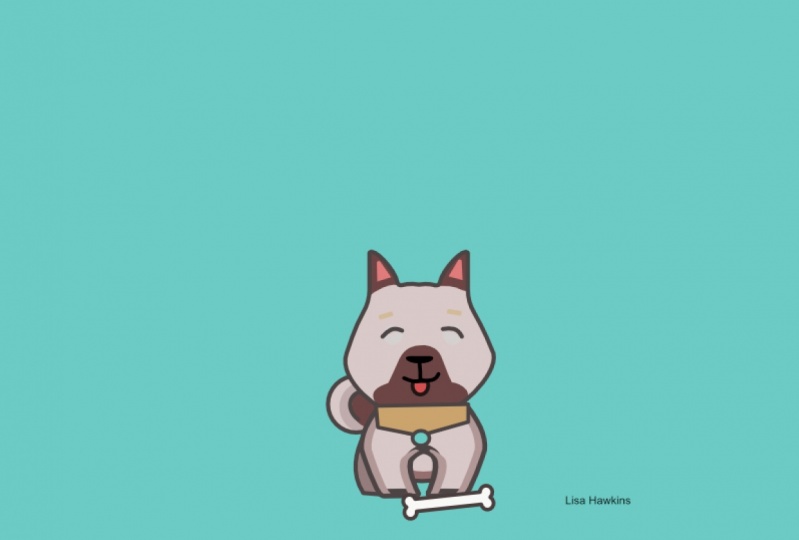 My little cartoon dog