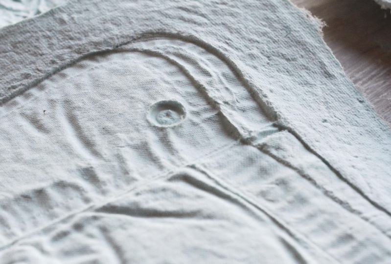 Shirt Sleeve Embossed Handmade Paper