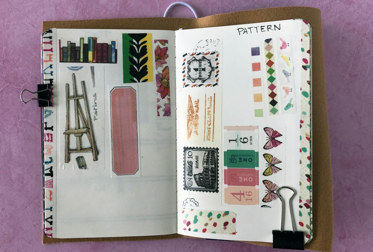 Washi Tape Swatch Page on "Patterns" - student project