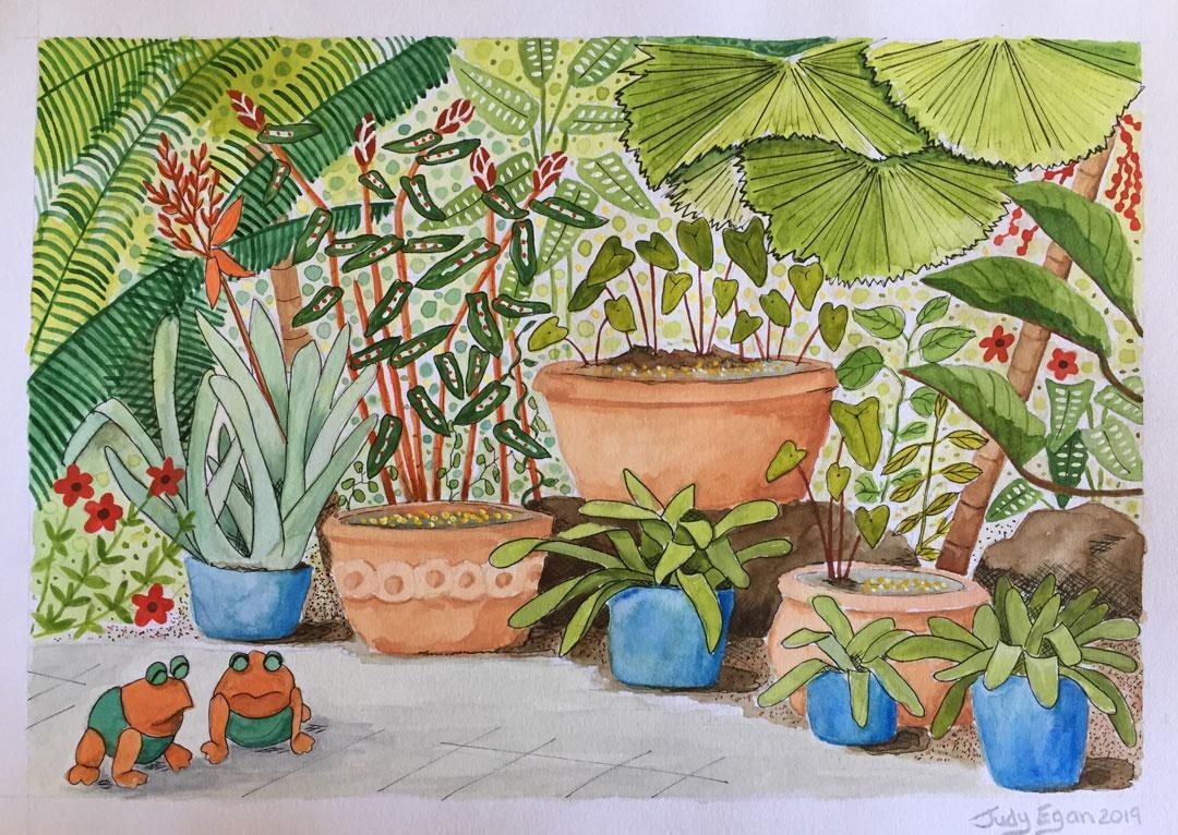 My Gouache Garden - student project