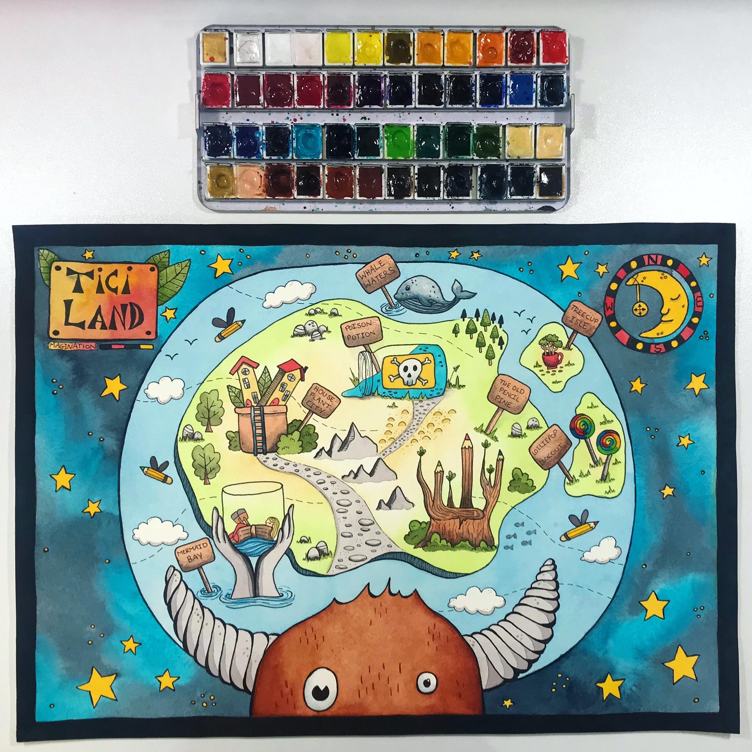 Como desenhar mapas de fantasia: ilustre seu próprio mundo imaginário | Ira  Marcks | Skillshare, image size:2560x2560