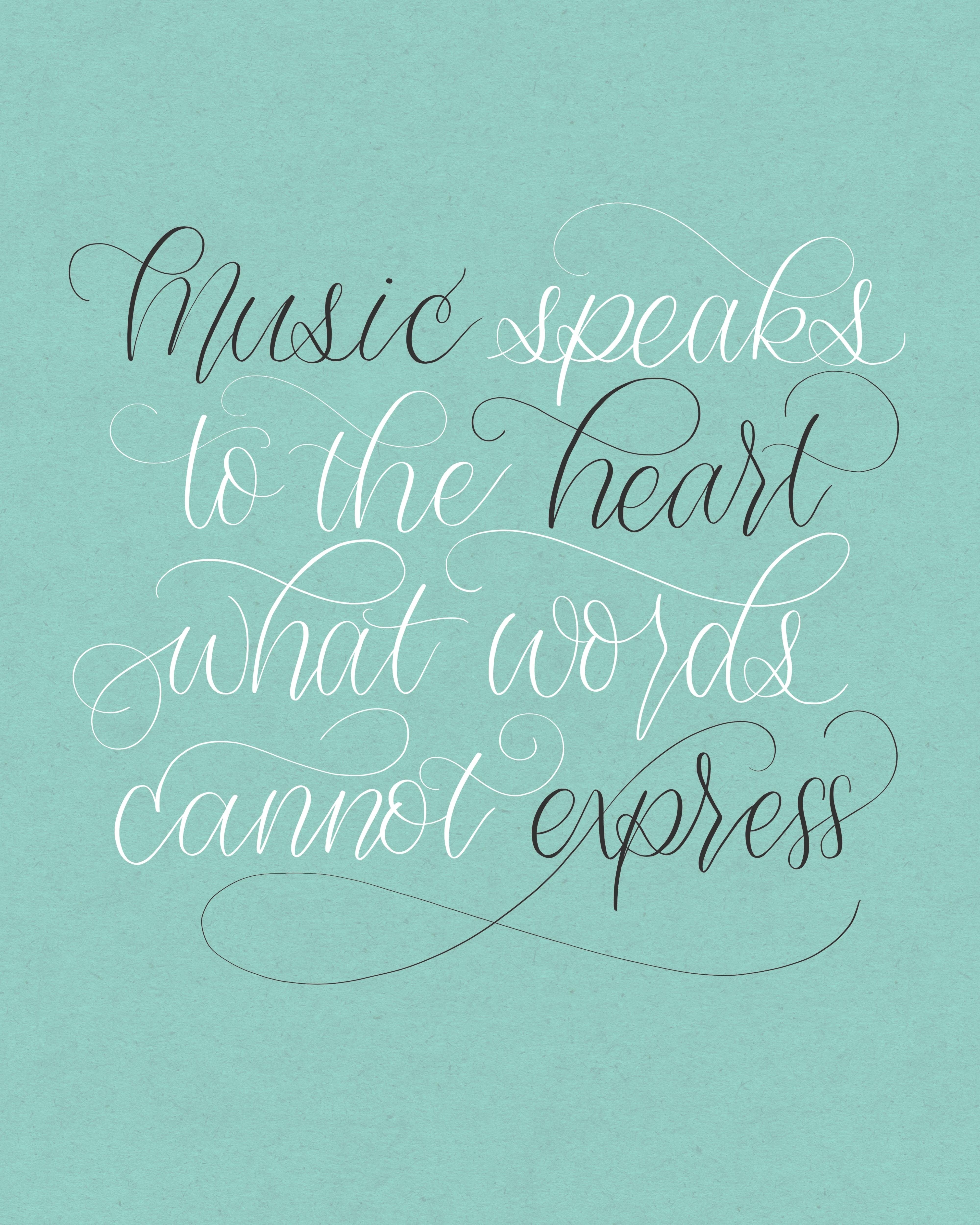 Flourish Layout Practice - Music Speaks to the Heart - student project