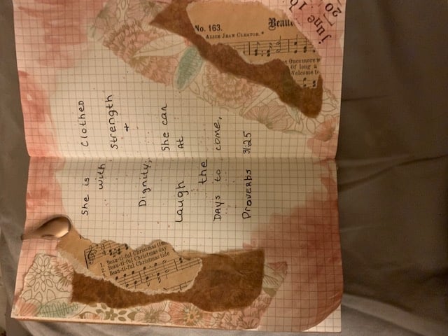 Beautiful Vintage Journal Pages project - student project