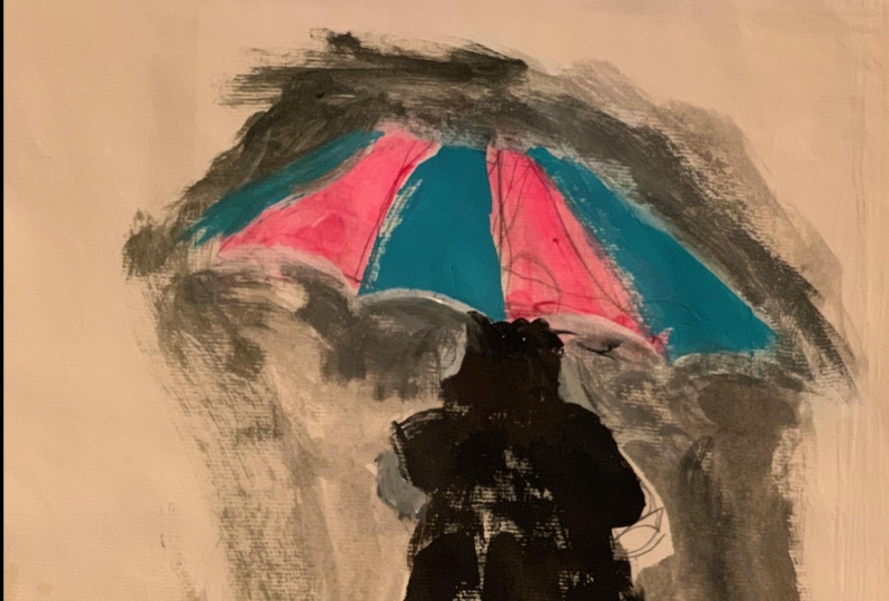 Sketching People In Action With Acrylics, Charcoal And