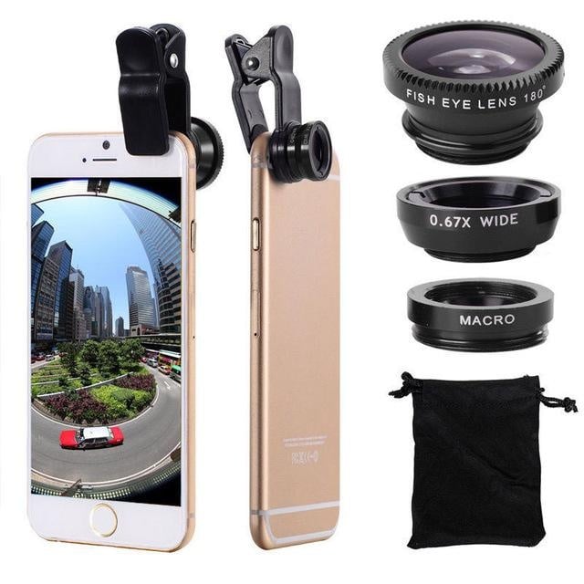 3-in-1 Clip On Smartphone Camera Lens - student project