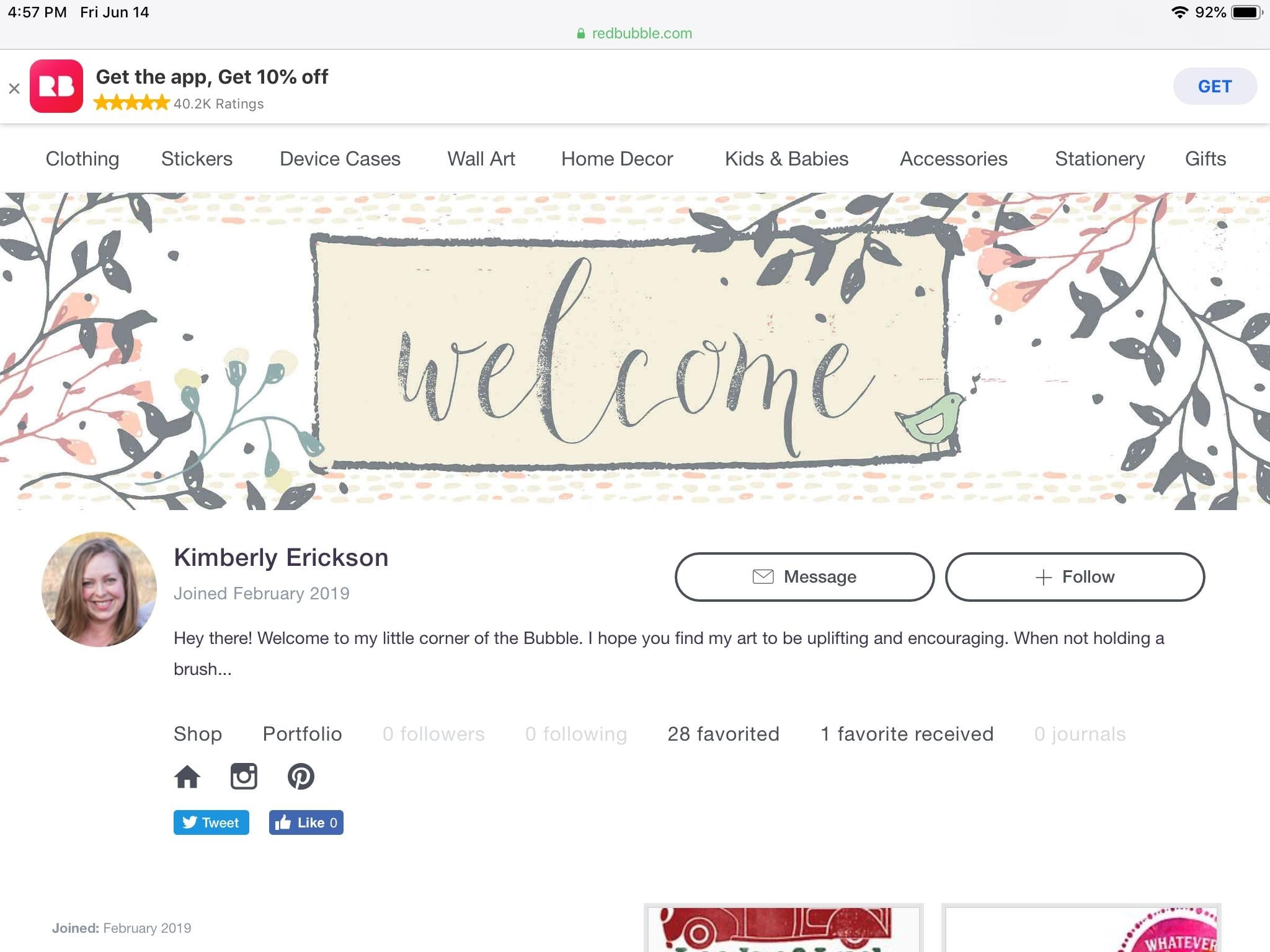 My Store on RedBubble! - student project