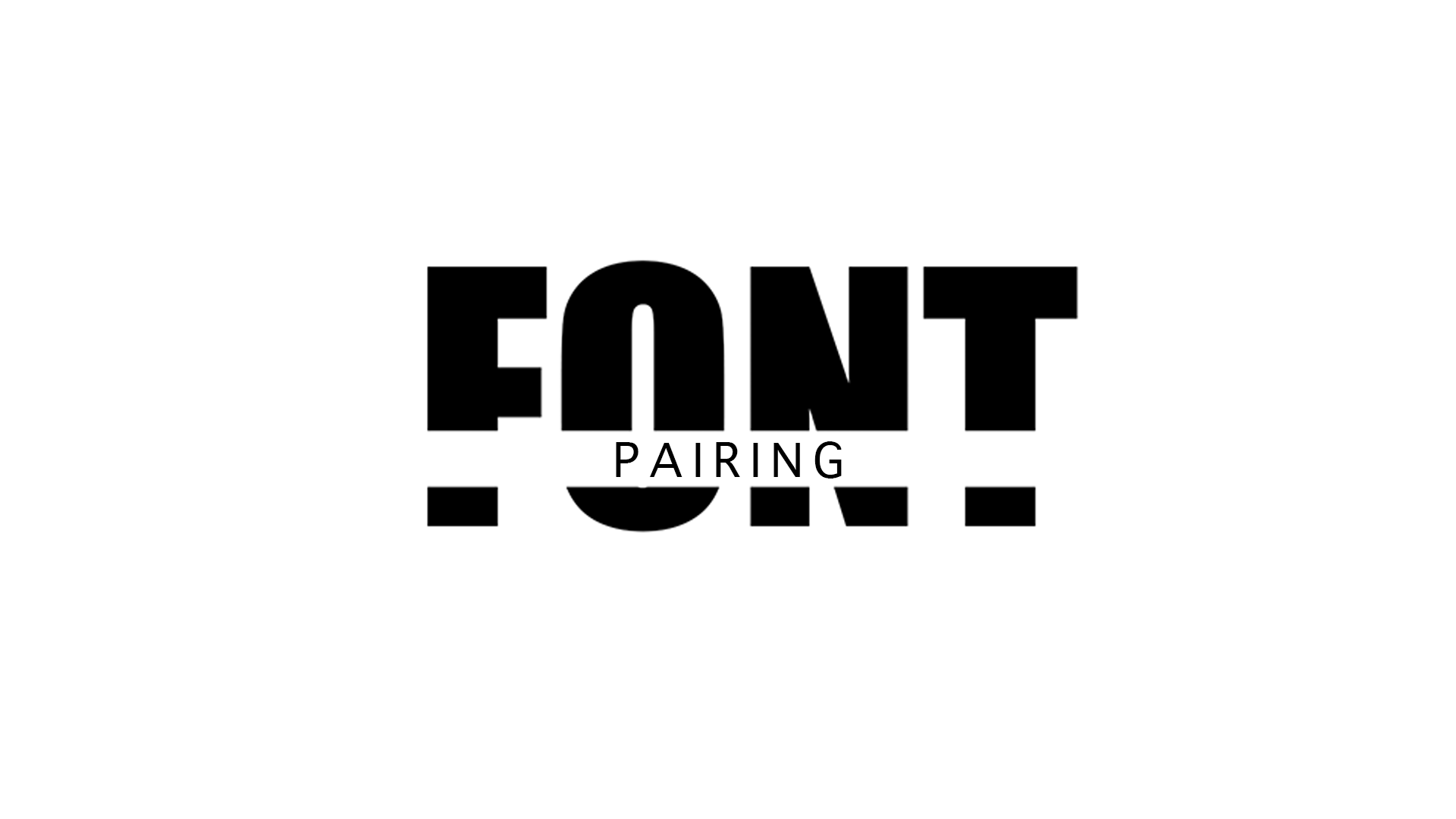 FONT PAIRING PROJECT - student project