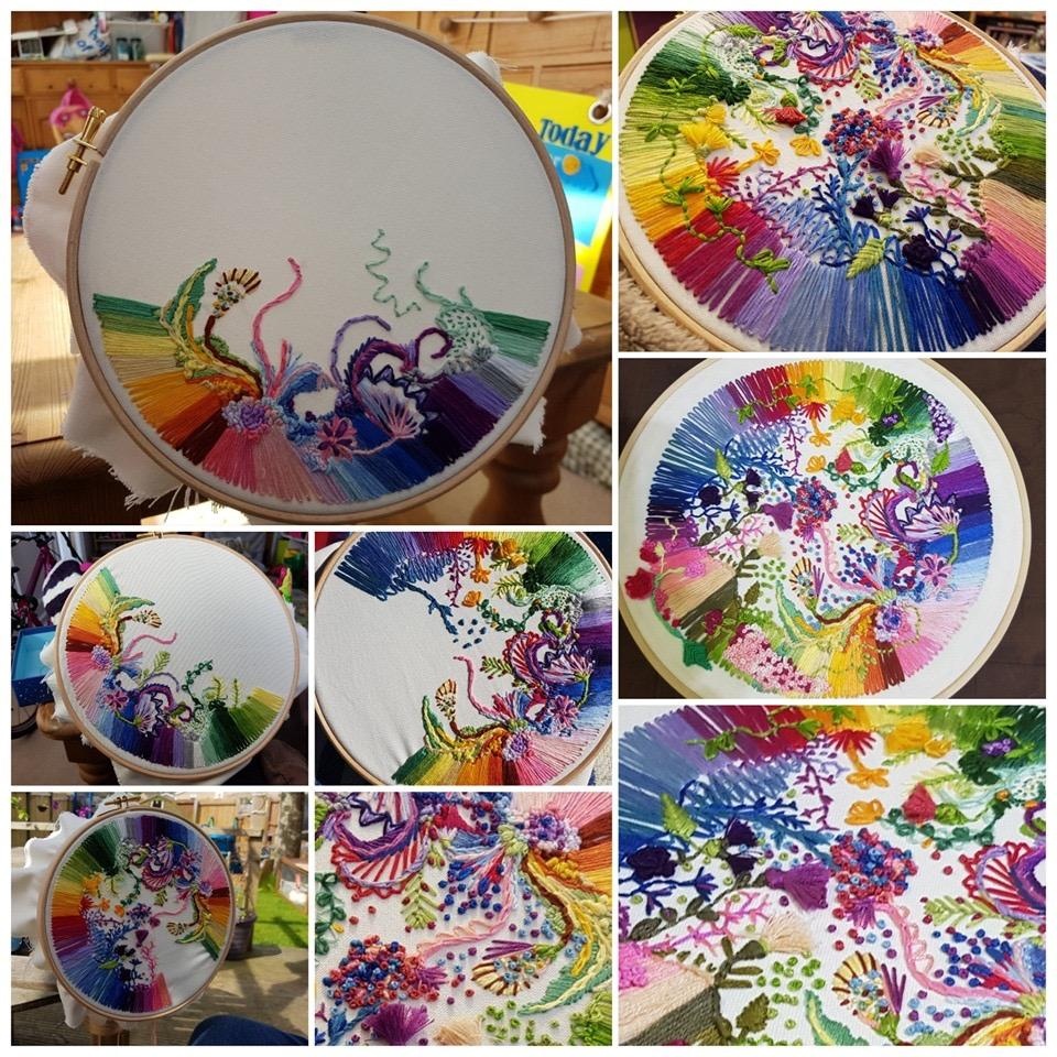 Free embroidery - student project