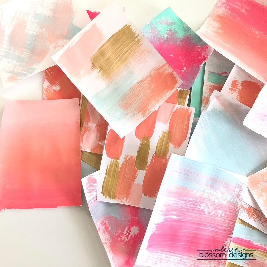 LOVING my colorfully textured backgrounds - student project