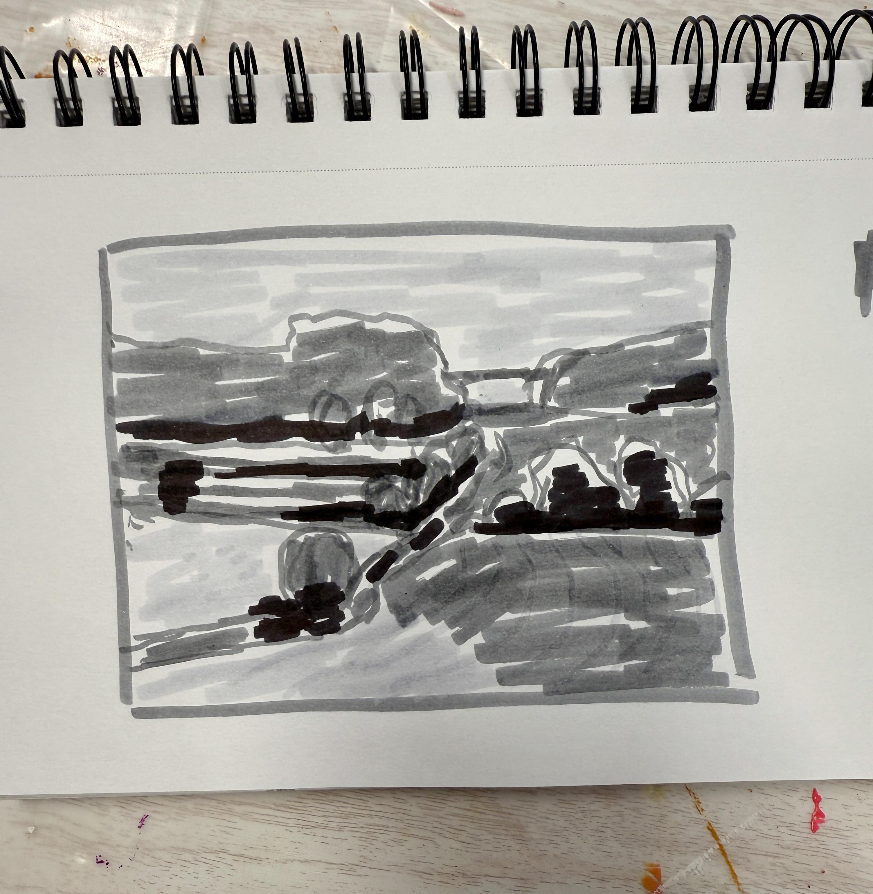 Value Sketch I did from this class - student project