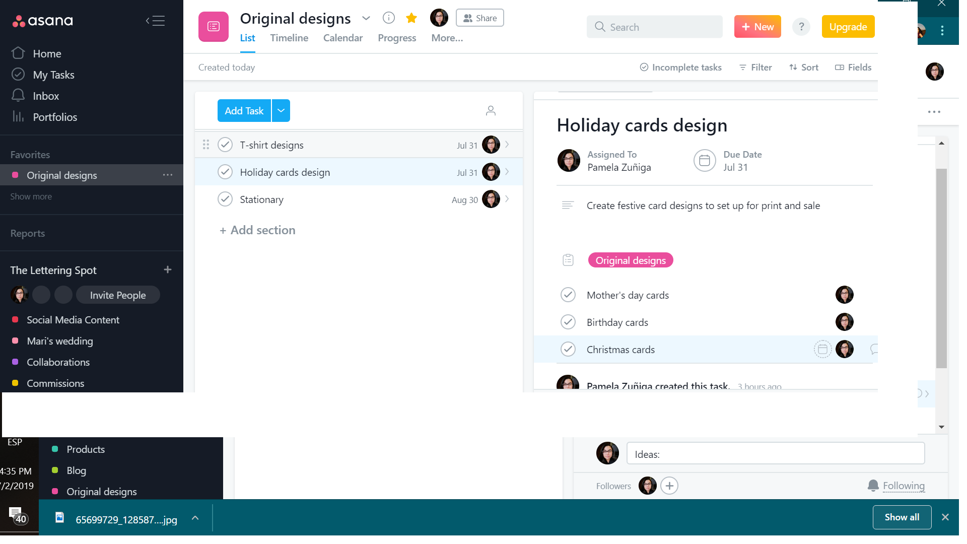 Asana Project - student project