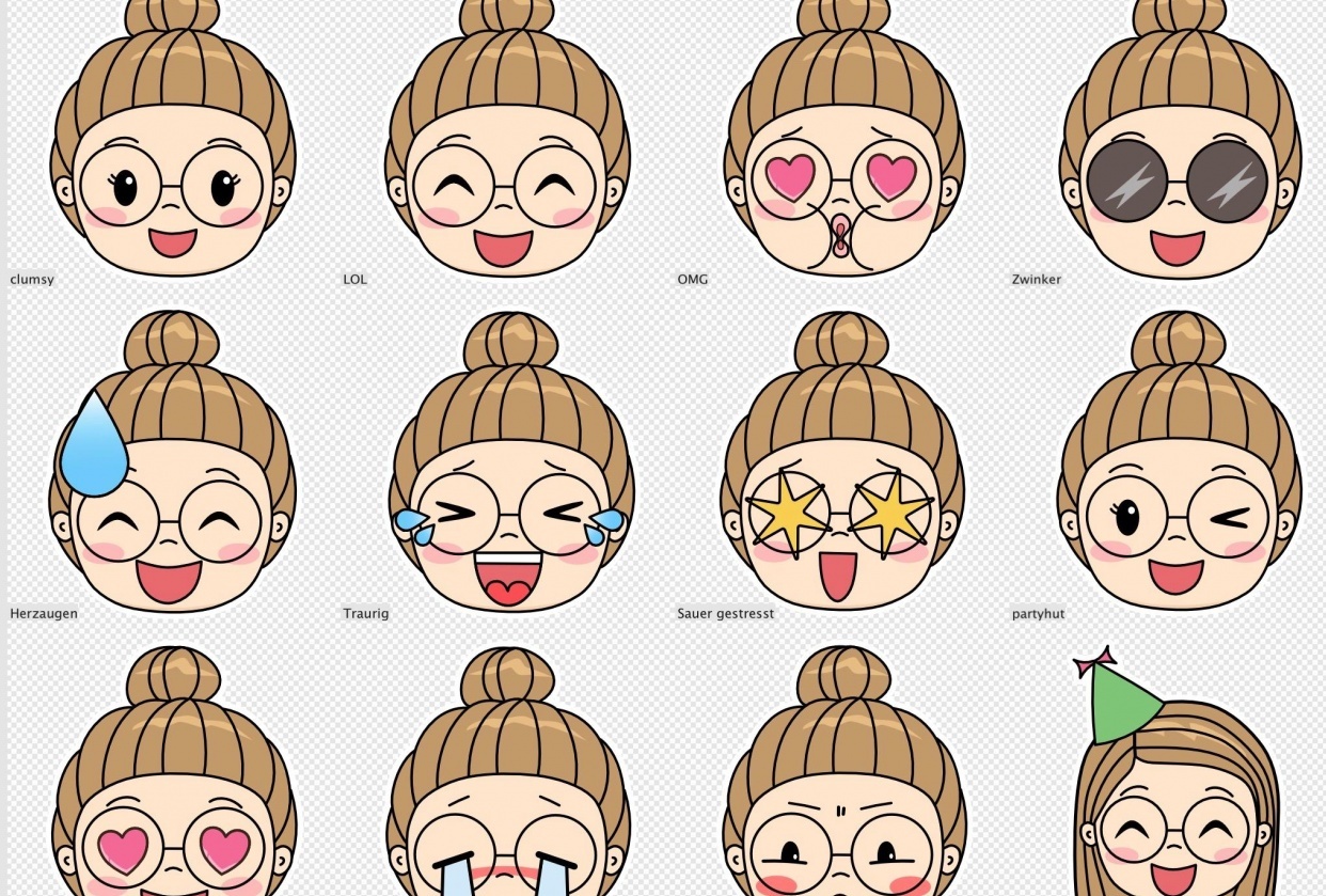 Zini Stickers - student project