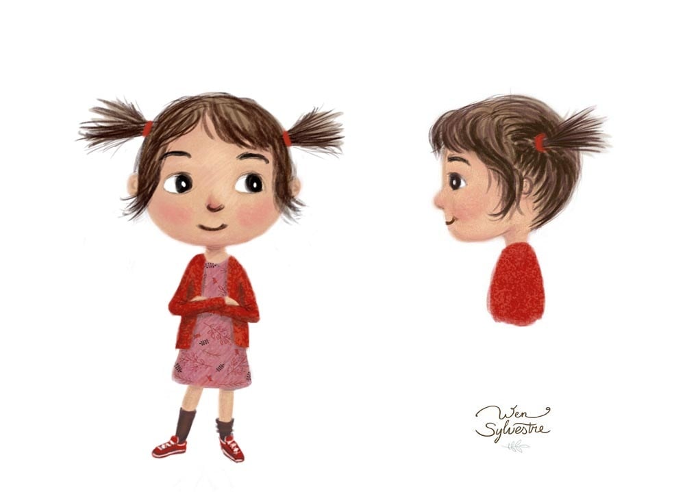 Greta front and side view - student project