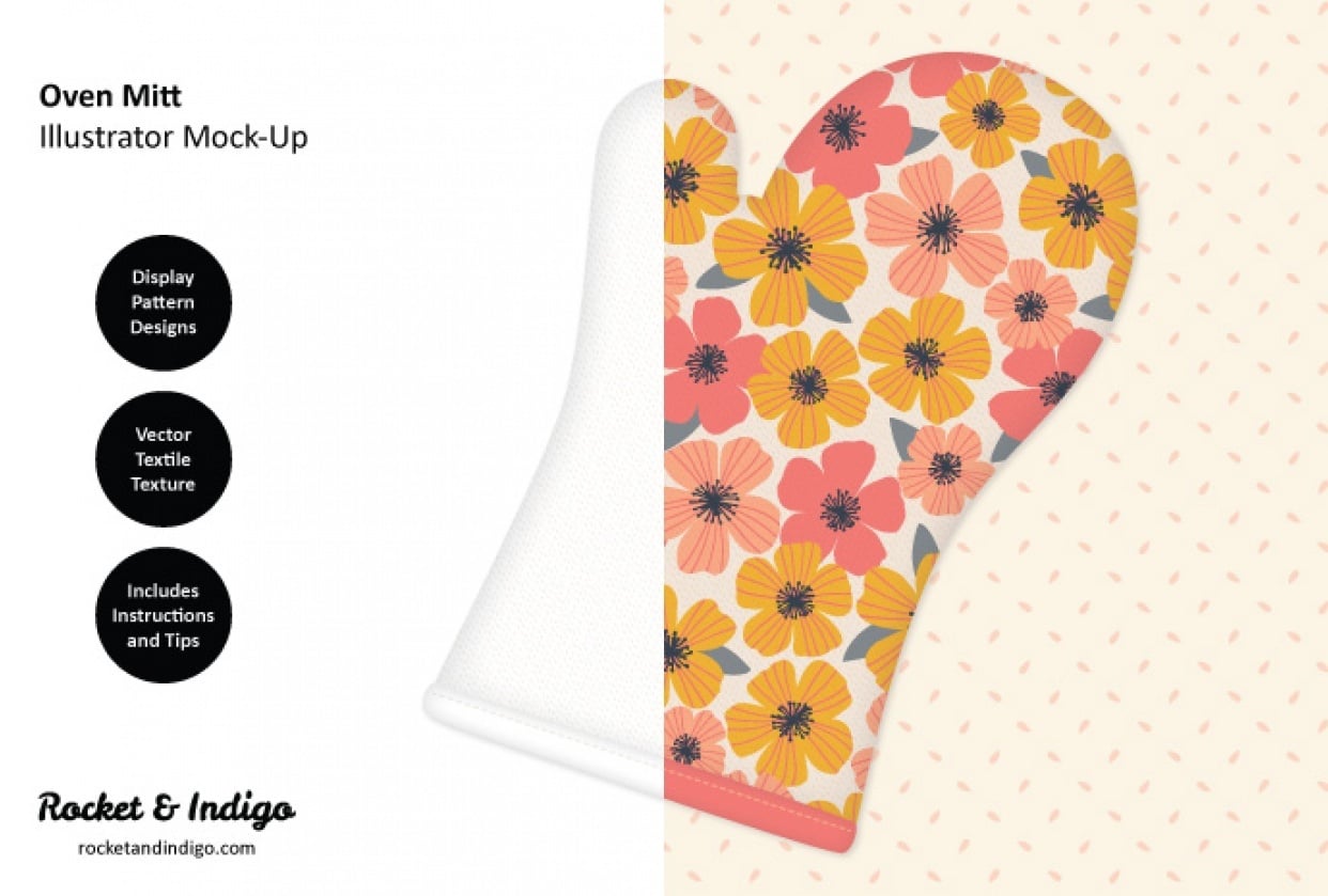 Download Oven Mitt Mock Up Example Project Skillshare Student Project