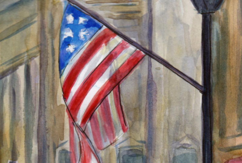 Painting a Flag on the 4th of July!
