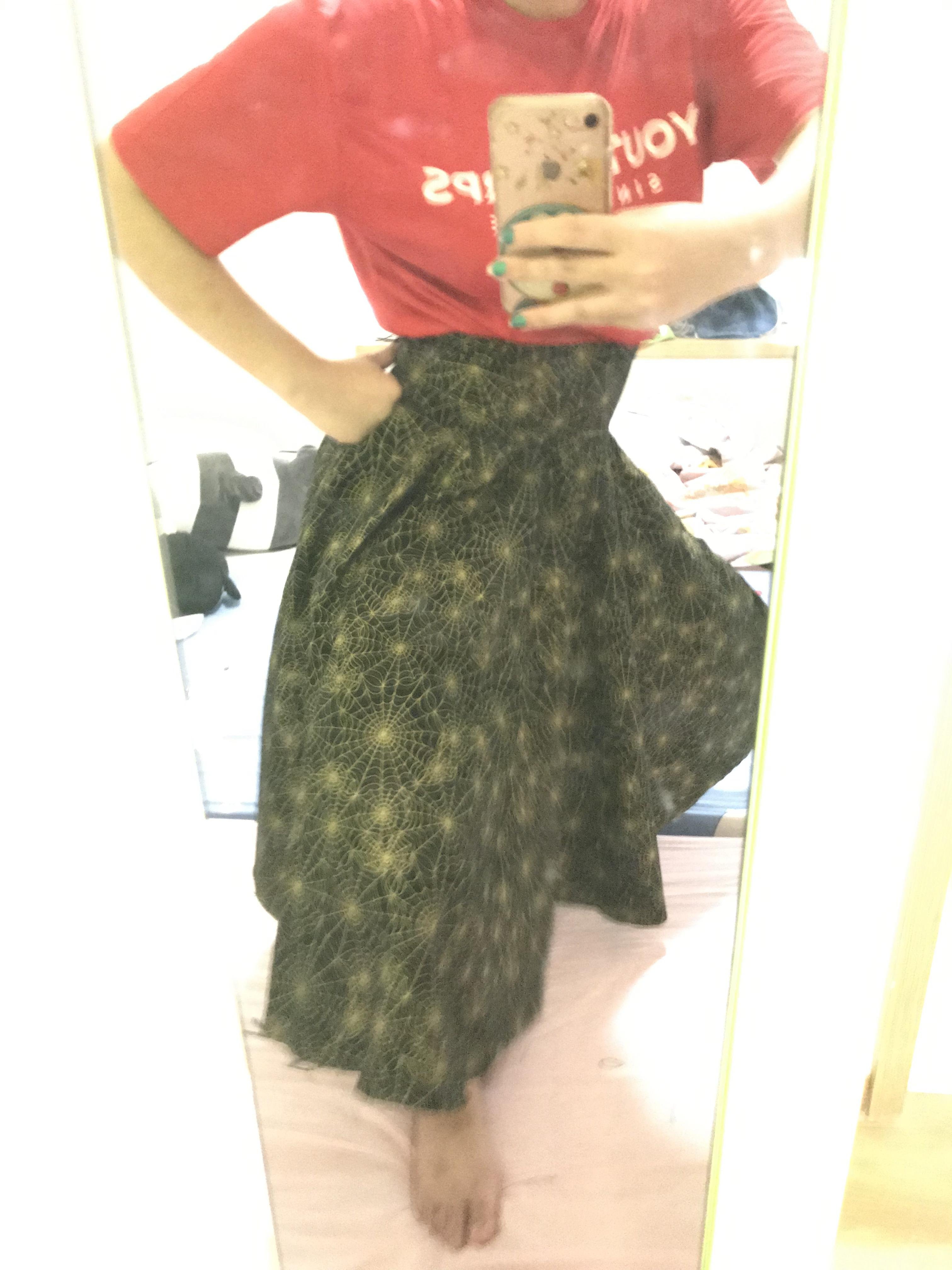 Gothic Lolita circle skirt - student project